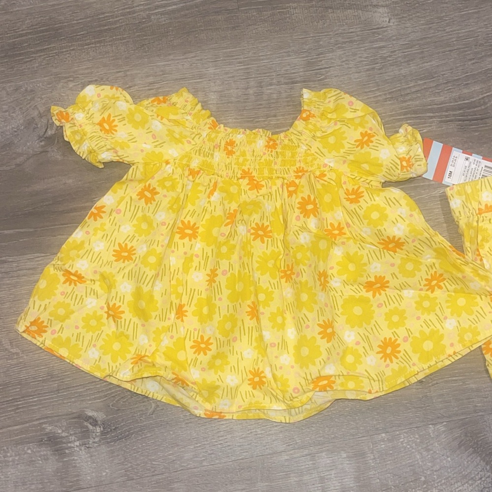 NWT Yellow Cat & Jack Shorts Set 12-18 Months - Picture 2 of 4